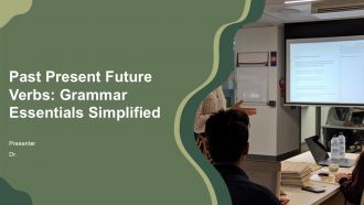 Past Present Future Verbs Grammar Essentials Simplified PPT Graphics AT