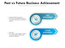 Past vs future business achievement