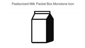 Pasteurized Milk Packet Box Monotone Icon In Powerpoint Pptx Png And Editable Eps Format