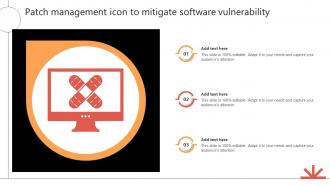 Patch Management Icon To Mitigate Software Vulnerability