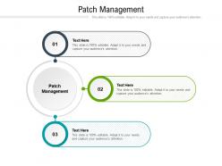 Patch management ppt powerpoint presentation portfolio gallery cpb