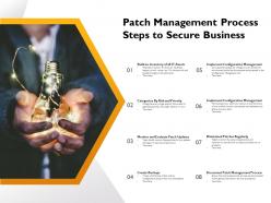 Patch management process steps to secure business