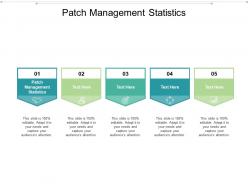 Patch management statistics ppt powerpoint presentation professional gallery cpb