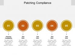 Patching compliance ppt powerpoint presentation summary guide cpb