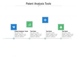 Patent analysis tools ppt powerpoint presentation icon slideshow cpb