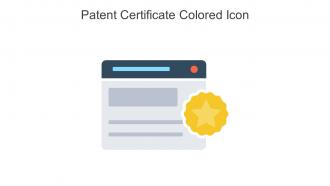 Patent Certificate Colored Icon In Powerpoint Pptx Png And Editable Eps Format