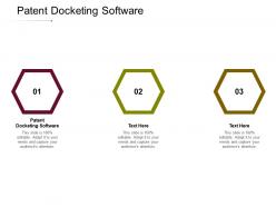 Patent docketing software ppt powerpoint presentation diagram images cpb
