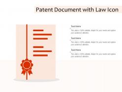 Patent document with law icon