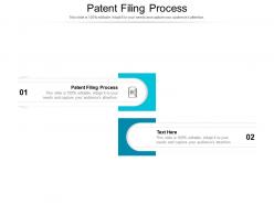 Patent filing process ppt powerpoint presentation summary show cpb
