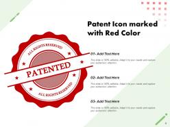 Patent Icon Business Containing Document Certificate Protection