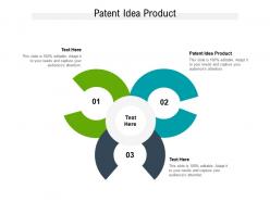 Patent idea product ppt powerpoint presentation show design templates cpb