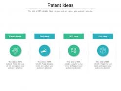 Patent ideas ppt powerpoint presentation pictures vector cpb