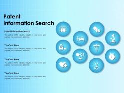 Patent information search ppt powerpoint presentation layouts designs