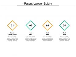 Patent lawyer salary ppt powerpoint presentation styles design ideas cpb