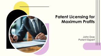 Patent Licensing For Maximum Profits PPT Example AT