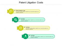 Patent litigation costs ppt powerpoint presentation icon display cpb
