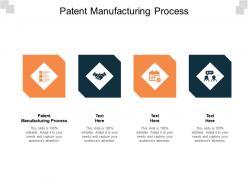 Patent manufacturing process ppt powerpoint presentation professional layout ideas cpb