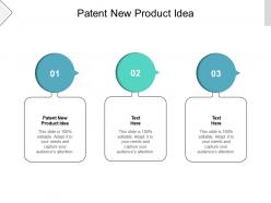 Patent new product idea ppt powerpoint presentation file portfolio cpb