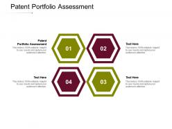 Patent portfolio assessment ppt powerpoint presentation summary styles cpb
