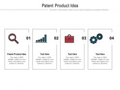 Patent product idea ppt powerpoint presentation summary example cpb
