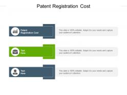 Patent registration cost ppt powerpoint presentation infographic template graphic cpb