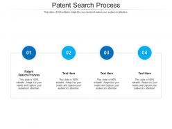 Patent search process ppt powerpoint presentation icon infographic template cpb