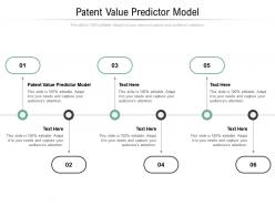 Patent value predictor model ppt powerpoint presentation gallery portrait cpb