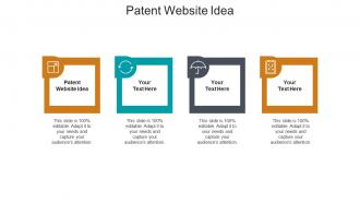 Patent website idea ppt powerpoint presentation outline shapes cpb