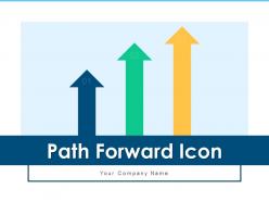 Path Forward Icon Business Growth Revenue Arrow Movement Increase