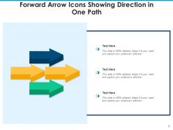 Path Forward Icon Business Growth Revenue Arrow Movement Increase