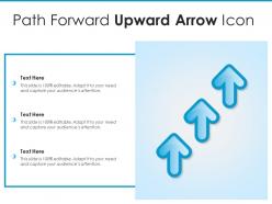 Path forward upward arrow icon