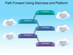 Path forward using staircase and platform