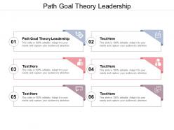 Path goal theory leadership ppt powerpoint presentation summary structure cpb