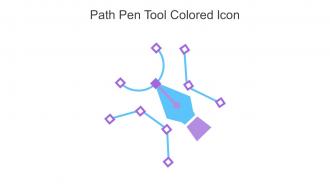 Path Pen Tool Colored Icon In Powerpoint Pptx Png And Editable Eps Format