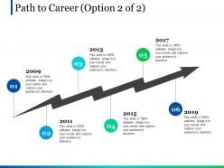 Path to career option 2 of 2 ppt pictures aids