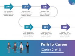 Path to career ppt infographic template