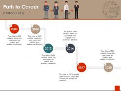 Path to career ppt model