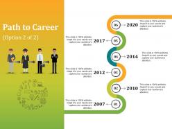 Path to career presentation powerpoint example