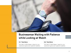 Patience Businessman Insightful Inspirational Symbol Individual