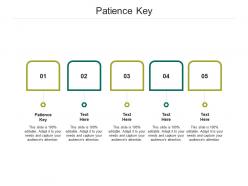 Patience key ppt powerpoint presentation model background cpb