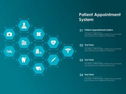 Patient appointment system ppt powerpoint presentation professional background