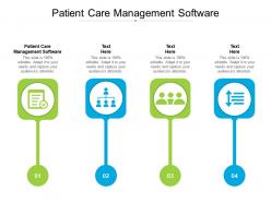 Patient care management software ppt powerpoint presentation slides portfolio cpb