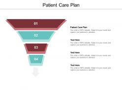 Patient care plan ppt powerpoint presentation icon picture cpb