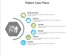 Patient care plans ppt powerpoint presentation styles icon cpb