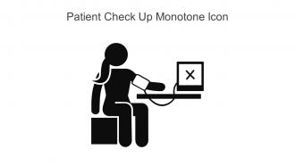 Patient Check Up Monotone Icon In Powerpoint Pptx Png And Editable Eps Format