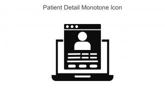 Patient Detail Monotone Icon In Powerpoint Pptx Png And Editable Eps Format