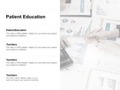 Patient education ppt powerpoint presentation summary outfit cpb