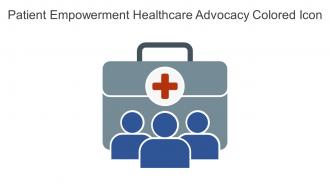 Patient Empowerment Healthcare Advocacy Colored Icon In Powerpoint Pptx Png And Editable Eps Format