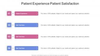 Patient Experience Patient Satisfaction In Powerpoint And Google Slides Cpb