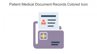 Patient Medical Document Records Colored Icon In Powerpoint Pptx Png And Editable Eps Format